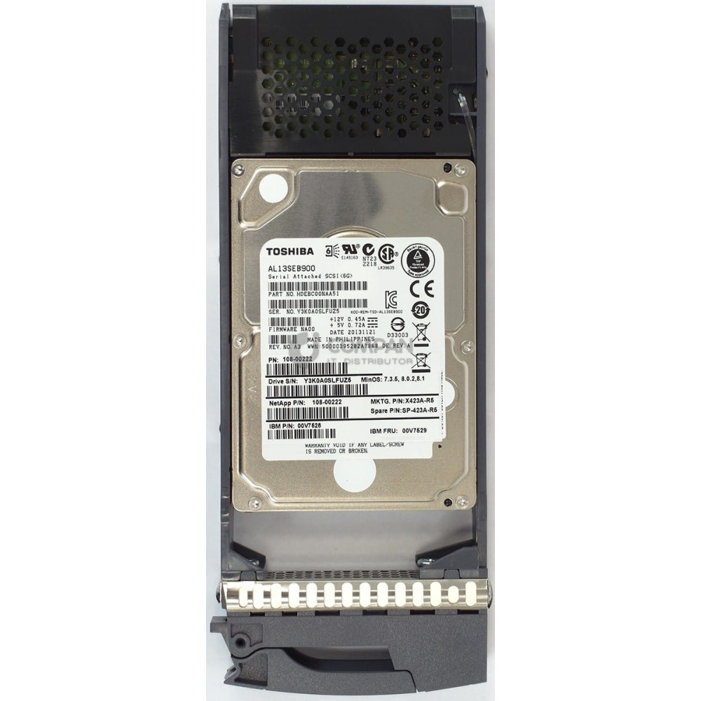 X423A-R5 NETAPP HDD 900GB 10K 6G SAS 2.5" HOT-SWAP FOR FAS2240-2 FAS2246